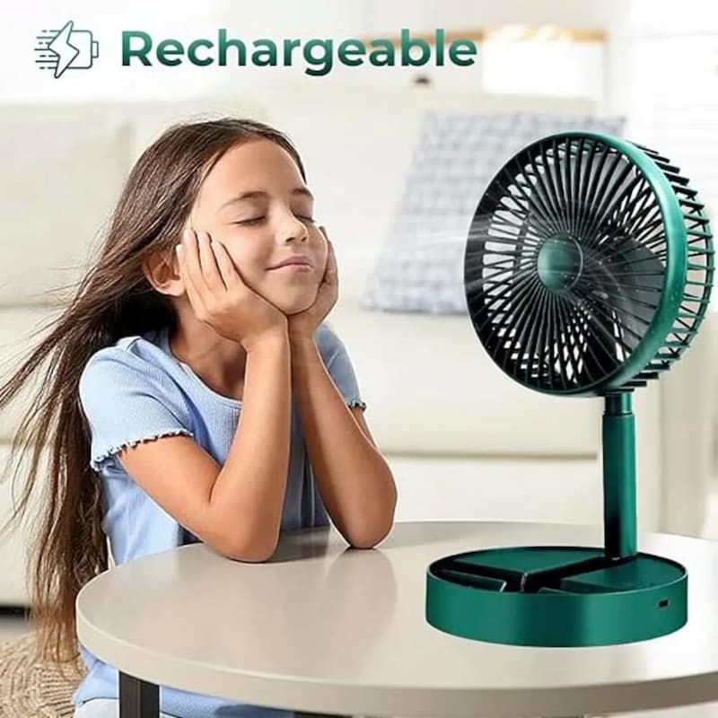 Rechargeable Foldable Desk Fan